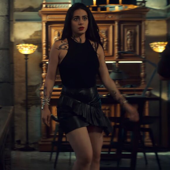 Isabel Marant Etoile Zeist Faux Leather Mini Skirt ASO Isabelle Lightwood - Picture 13 of 14